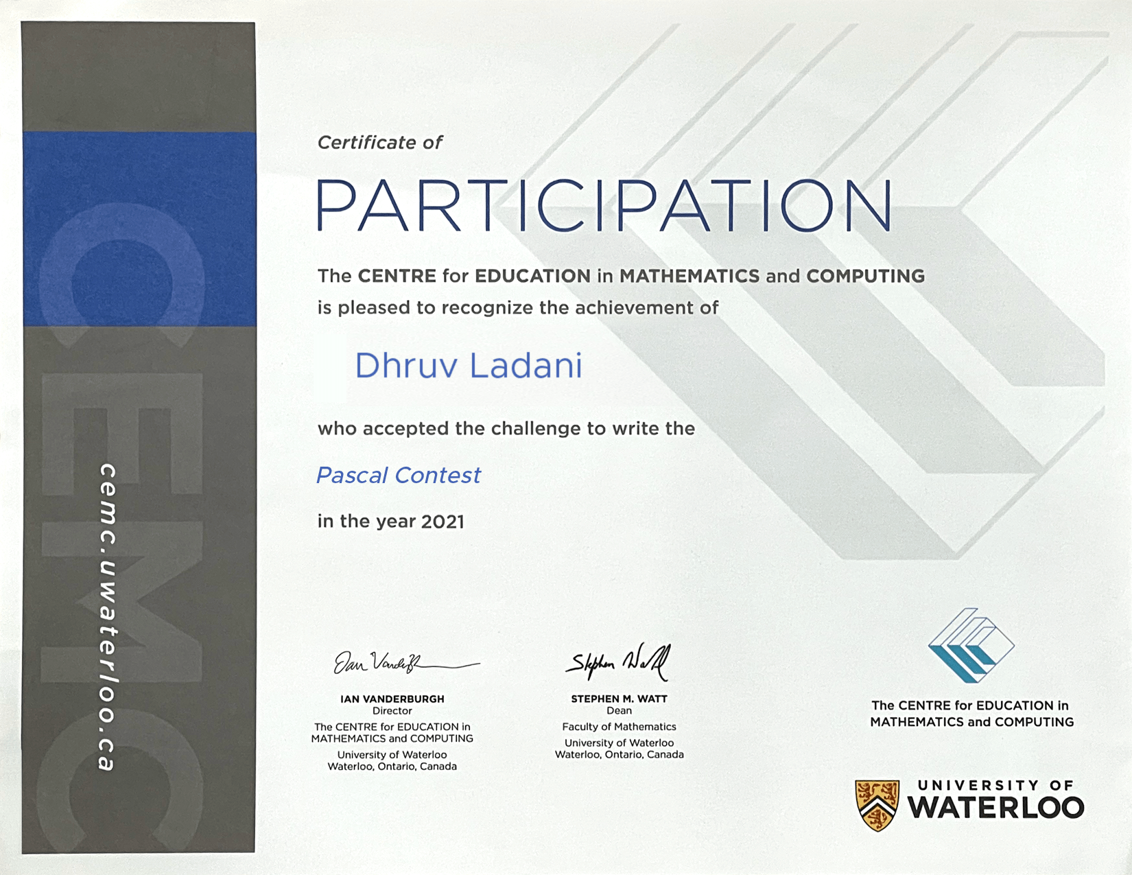 certificate