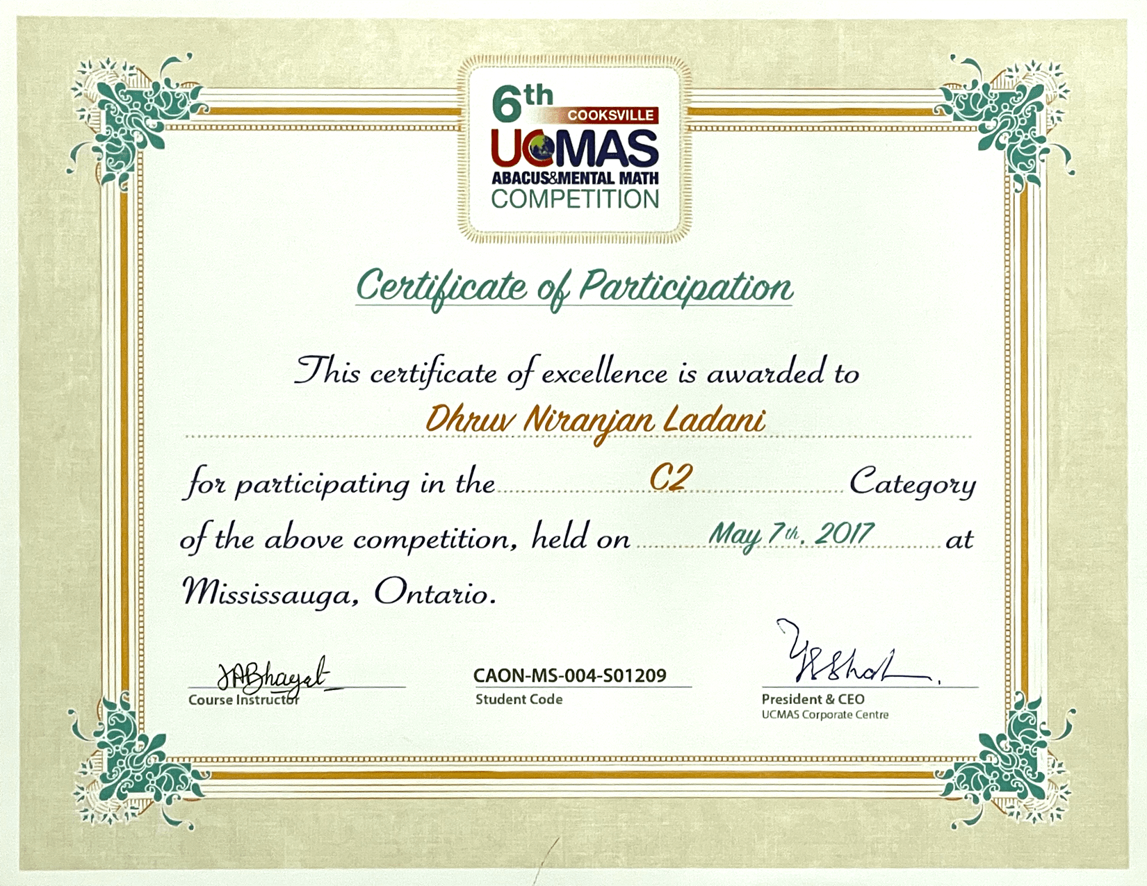 certificate
