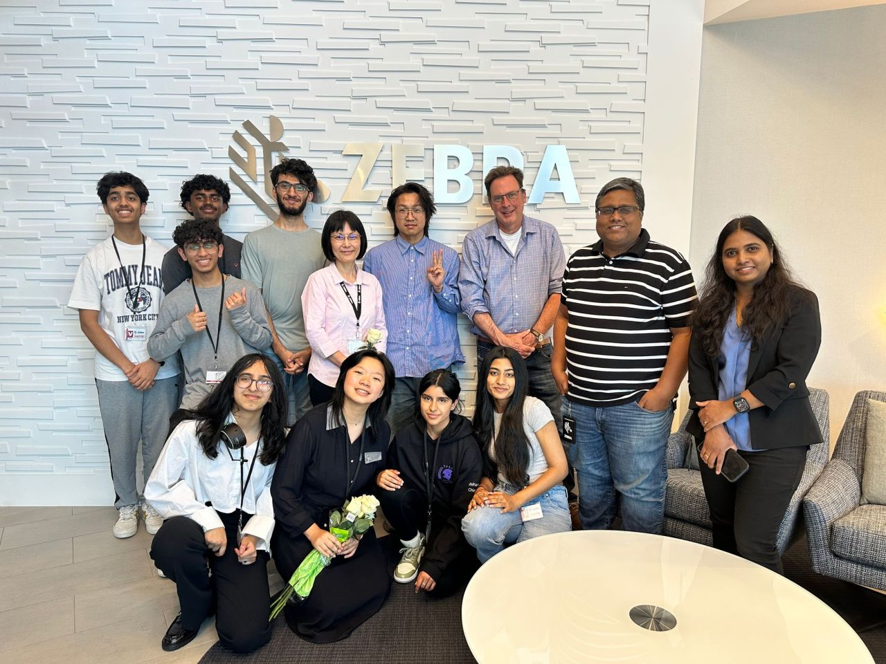 Group photo at the Zebra Technologies office